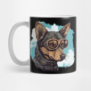 Aviator dog Mug